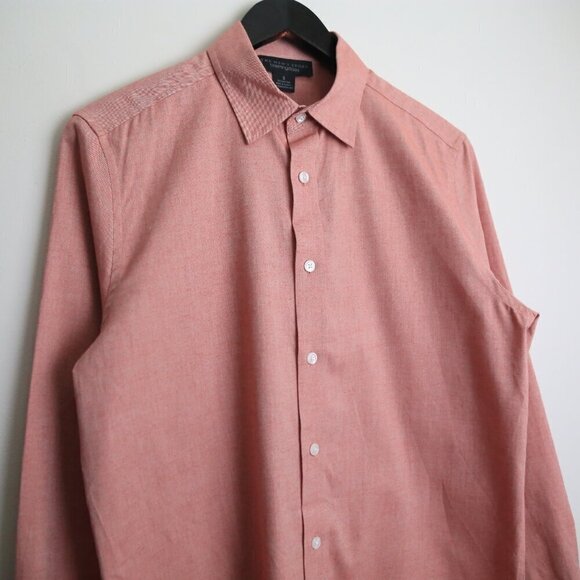 NWT The Men's Bloomingdale's Brick Button Down Stretch Fabric Size Small - Picture 2 of 7